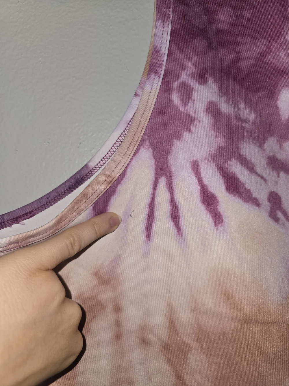 Nike Purple Tie-Dye Cropped Tank & Navy NIKE Graphic Tank Set